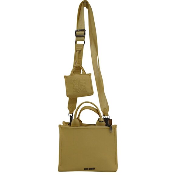 Steve Madden Butter Yellow Adjustable Crossbody Bag Preppy Minimalist Y2K Trendy - Picture 4 of 15